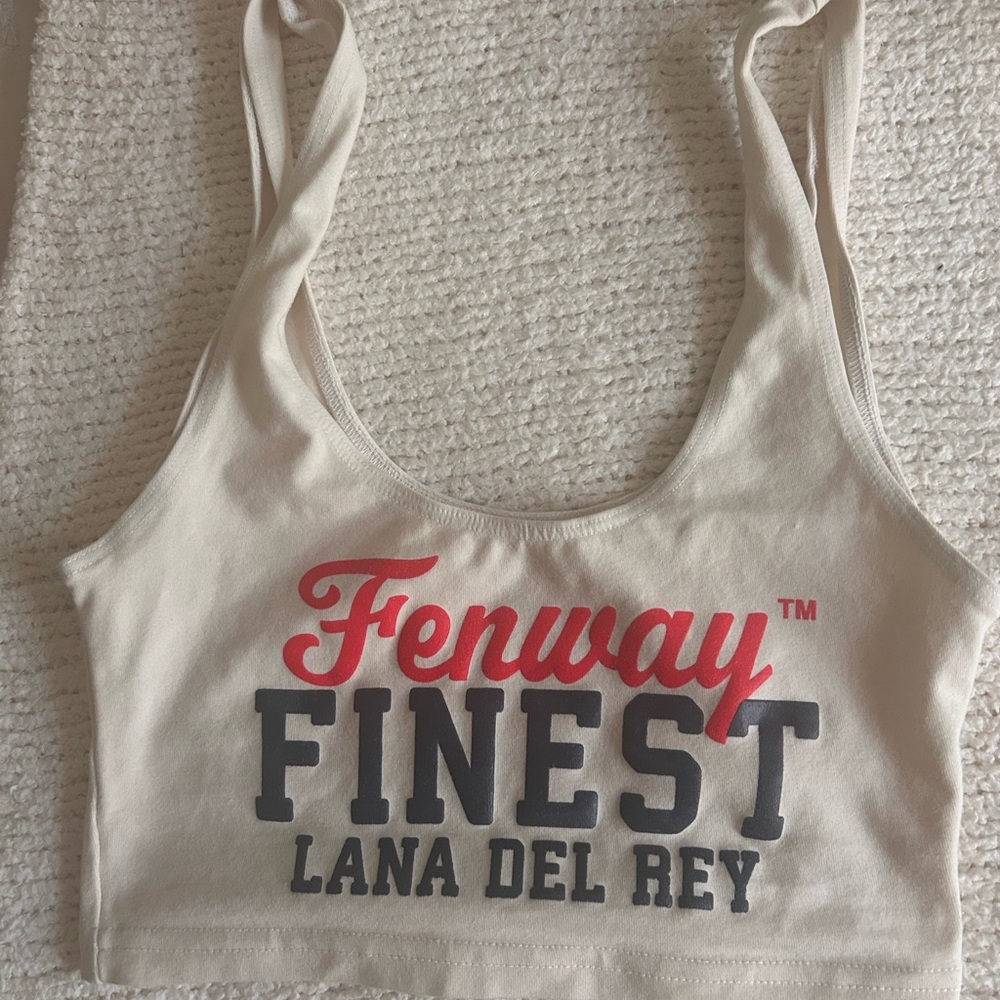 Lana del Rey Fenway merch set: jersey and tank top